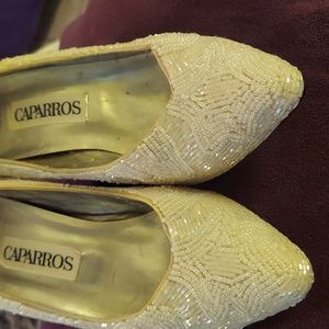 Caparros Dressy beaded pumps